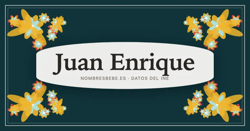 Juan Enrique, en una estampa ornamental de nombresbebe.es
