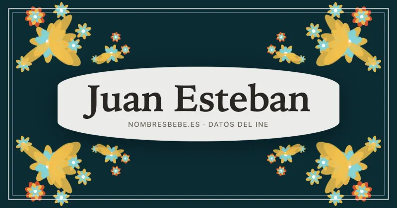 Juan Esteban, en una estampa ornamental de nombresbebe.es