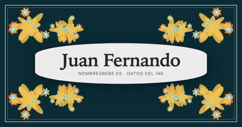 Juan Fernando, en una estampa ornamental de nombresbebe.es