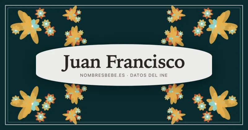Juan Francisco, en una estampa ornamental de nombresbebe.es
