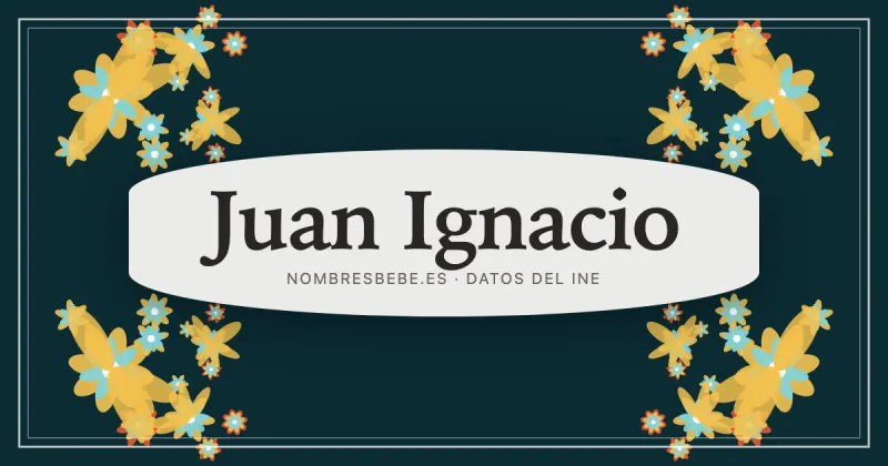 Juan Ignacio, en una estampa ornamental de nombresbebe.es