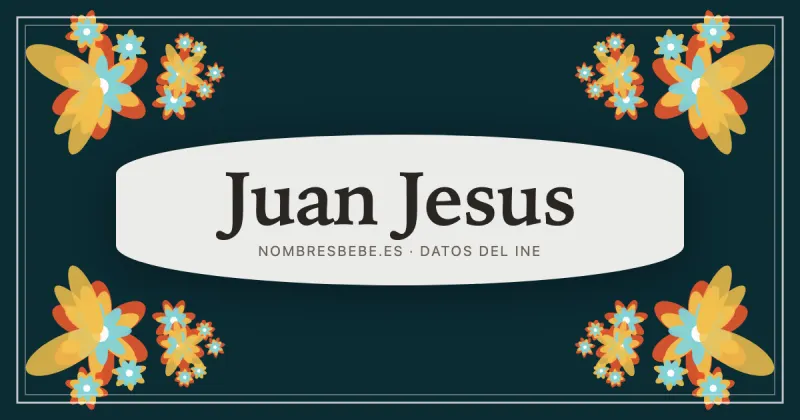 Juan Jesus, en una estampa ornamental de nombresbebe.es
