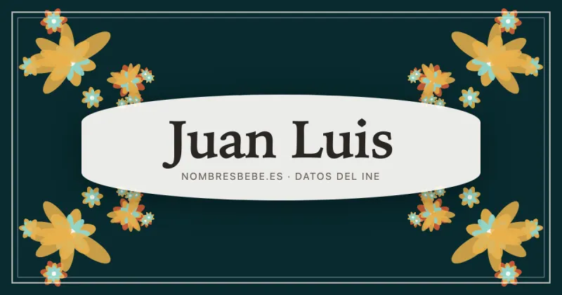 Juan Luis, en una estampa ornamental de nombresbebe.es