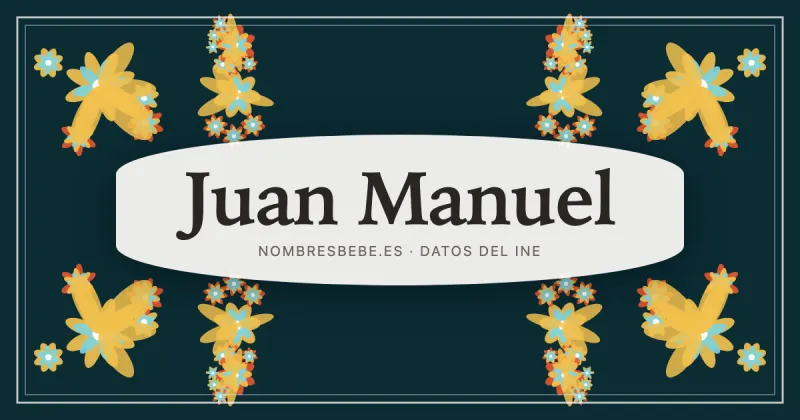 Juan Manuel, en una estampa ornamental de nombresbebe.es