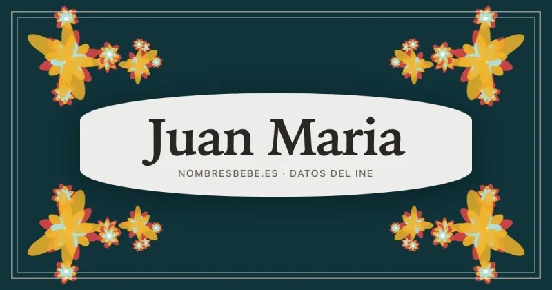 Juan Maria, en una estampa ornamental de nombresbebe.es