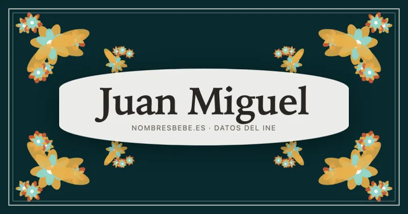 Juan Miguel, en una estampa ornamental de nombresbebe.es