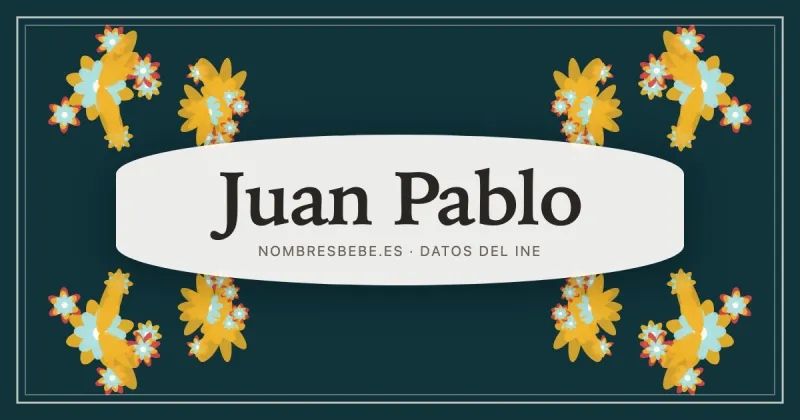 Juan Pablo, en una estampa ornamental de nombresbebe.es