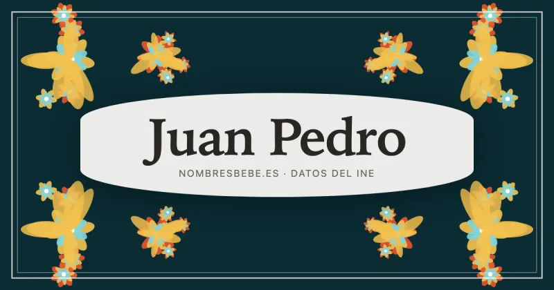 Juan Pedro, en una estampa ornamental de nombresbebe.es