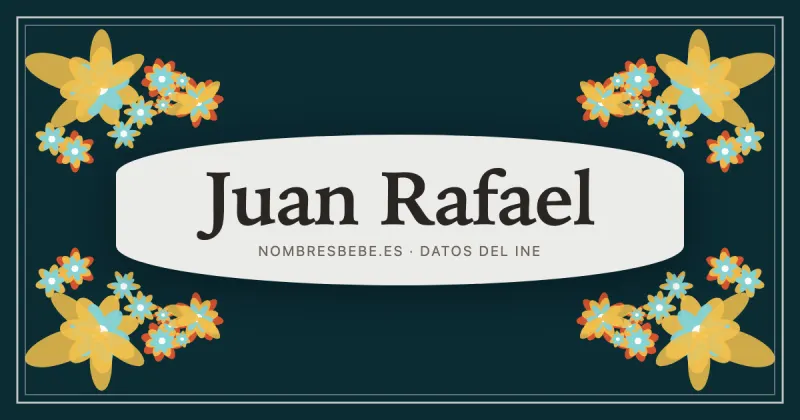 Juan Rafael, en una estampa ornamental de nombresbebe.es
