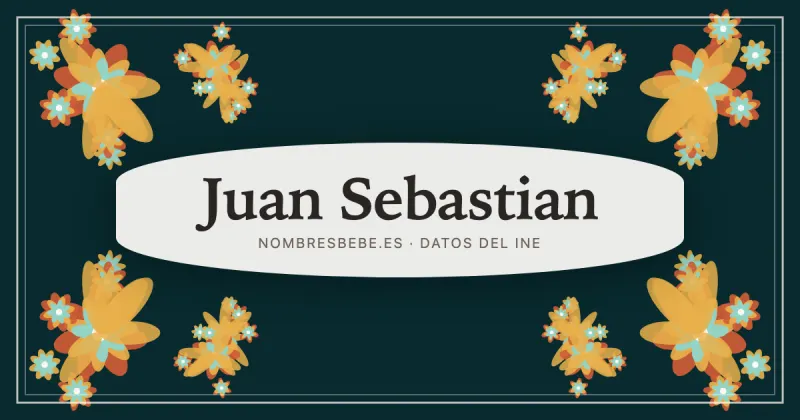 Juan Sebastian, en una estampa ornamental de nombresbebe.es