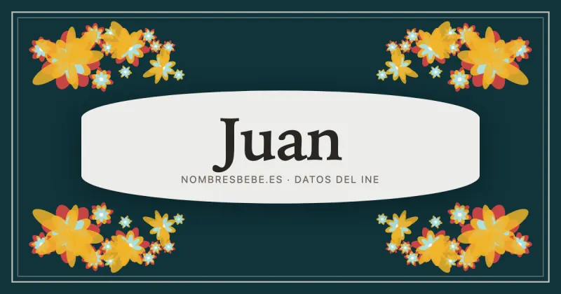 Juan, en una estampa ornamental de nombresbebe.es