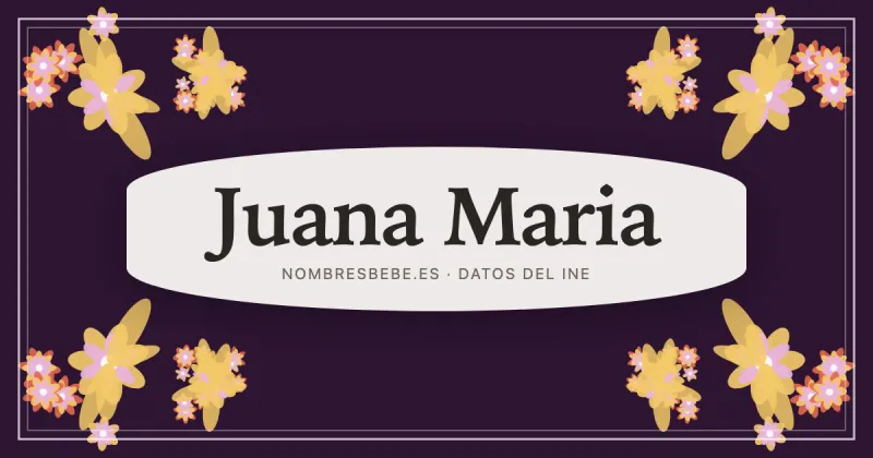 Juana Maria, en una estampa ornamental de nombresbebe.es