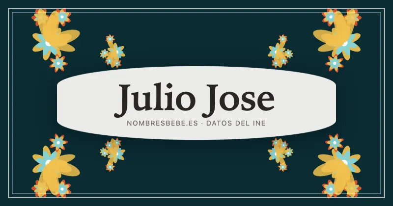 Julio Jose, en una estampa ornamental de nombresbebe.es
