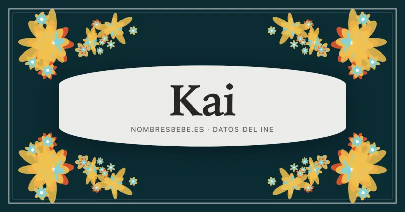 Kai, en una estampa ornamental de nombresbebe.es