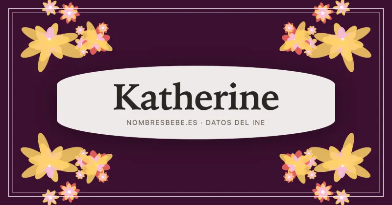 Katherine, en una estampa ornamental de nombresbebe.es
