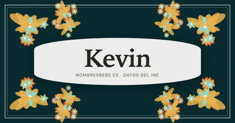 Kevin, en una estampa ornamental de nombresbebe.es
