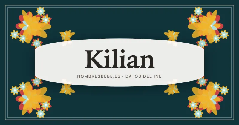 Kilian, en una estampa ornamental de nombresbebe.es