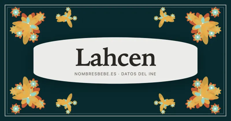 Lahcen, en una estampa ornamental de nombresbebe.es