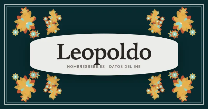 Leopoldo, en una estampa ornamental de nombresbebe.es