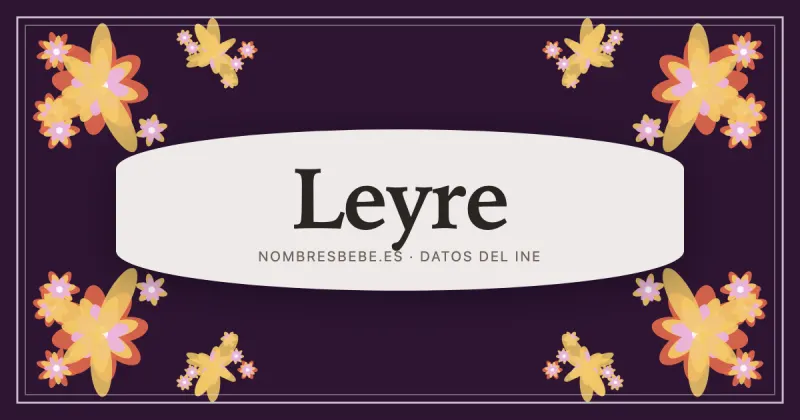 Leyre, en una estampa ornamental de nombresbebe.es
