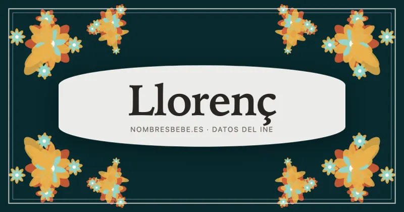 Llorenç, en una estampa ornamental de nombresbebe.es