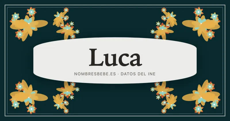 Luca, en una estampa ornamental de nombresbebe.es