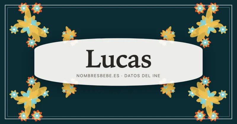 Lucas, en una estampa ornamental de nombresbebe.es