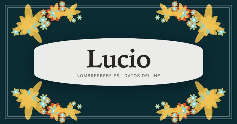 Lucio, en una estampa ornamental de nombresbebe.es
