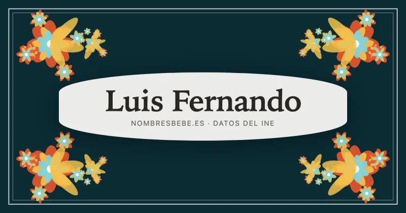 Luis Fernando, en una estampa ornamental de nombresbebe.es