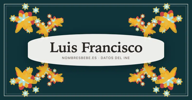 Luis Francisco, en una estampa ornamental de nombresbebe.es