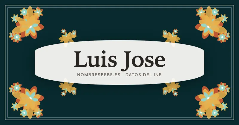 Luis Jose, en una estampa ornamental de nombresbebe.es