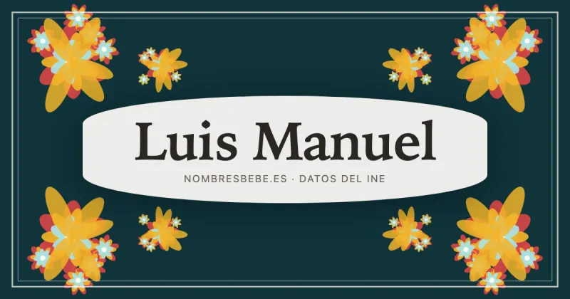 Luis Manuel, en una estampa ornamental de nombresbebe.es