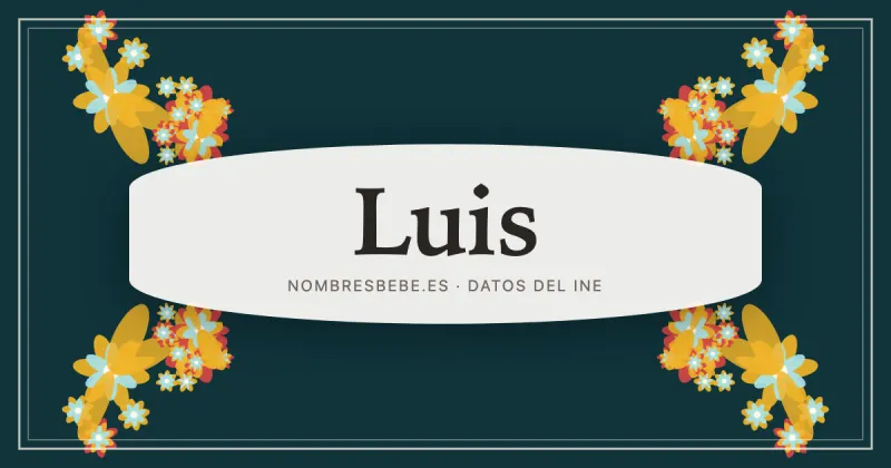 Luis, en una estampa ornamental de nombresbebe.es
