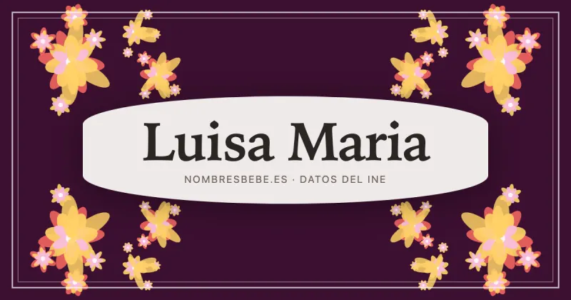 Luisa Maria, en una estampa ornamental de nombresbebe.es
