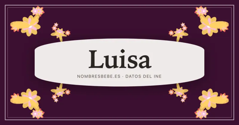 Luisa, en una estampa ornamental de nombresbebe.es