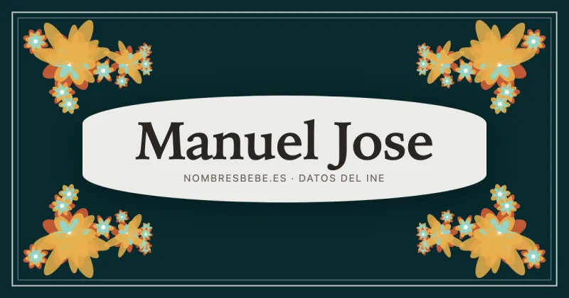 Manuel Jose, en una estampa ornamental de nombresbebe.es
