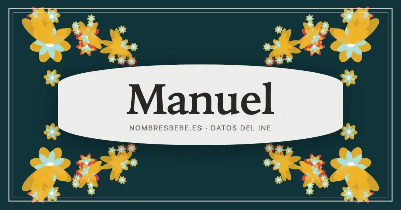 Manuel, en una estampa ornamental de nombresbebe.es