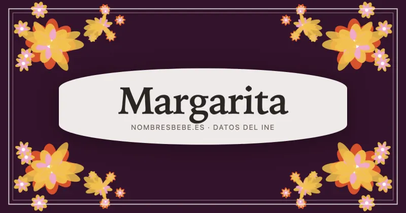 Margarita, en una estampa ornamental de nombresbebe.es