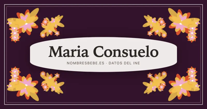 Maria Consuelo, en una estampa ornamental de nombresbebe.es