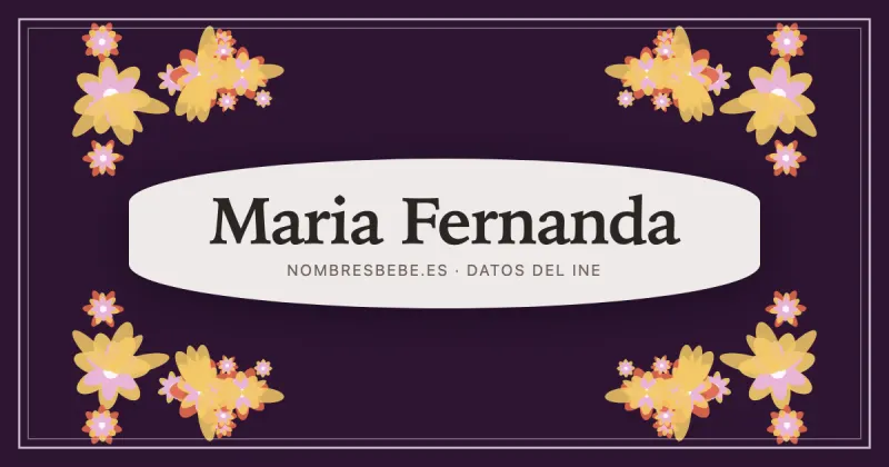 Maria Fernanda, en una estampa ornamental de nombresbebe.es