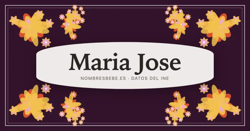 Maria Jose, en una estampa ornamental de nombresbebe.es