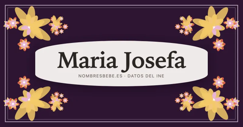 Maria Josefa, en una estampa ornamental de nombresbebe.es