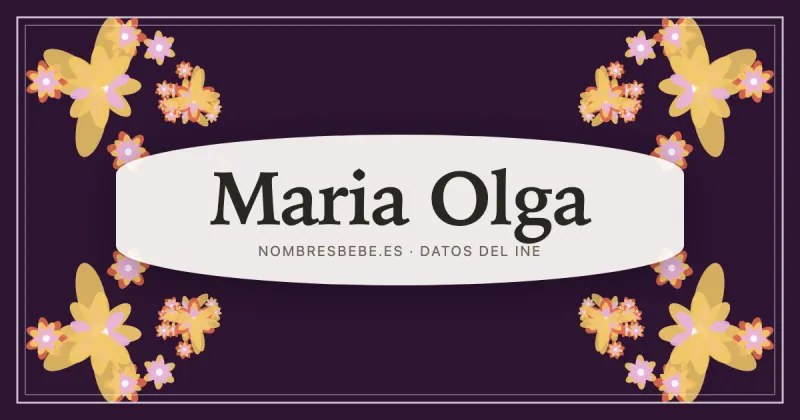 Maria Olga, en una estampa ornamental de nombresbebe.es