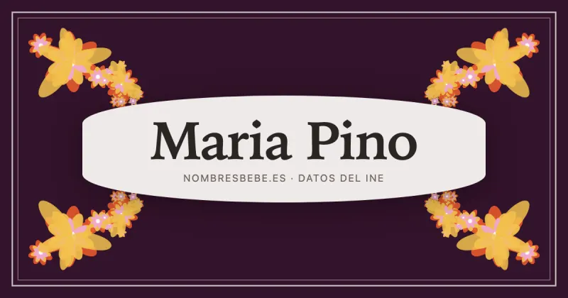Maria Pino, en una estampa ornamental de nombresbebe.es