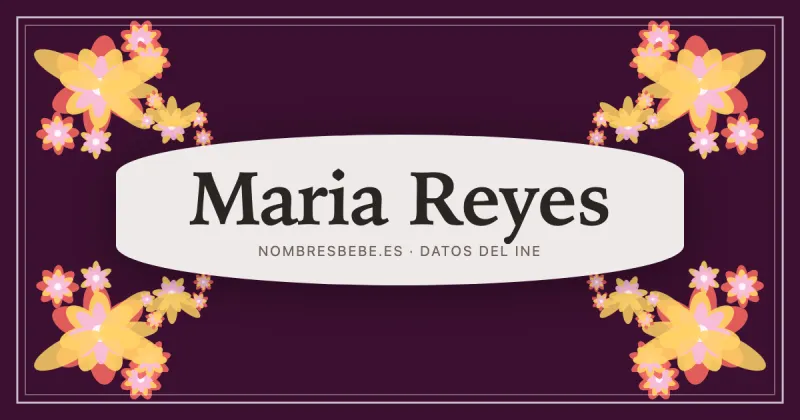 Maria Reyes, en una estampa ornamental de nombresbebe.es