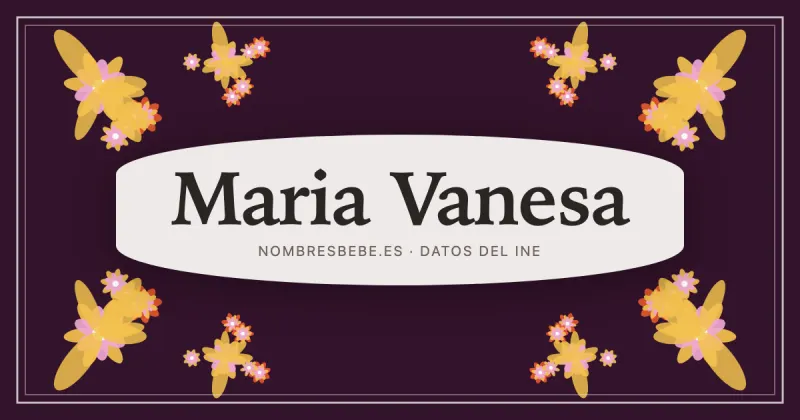 Maria Vanesa, en una estampa ornamental de nombresbebe.es