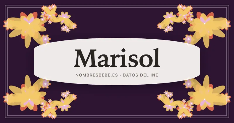 Marisol, en una estampa ornamental de nombresbebe.es