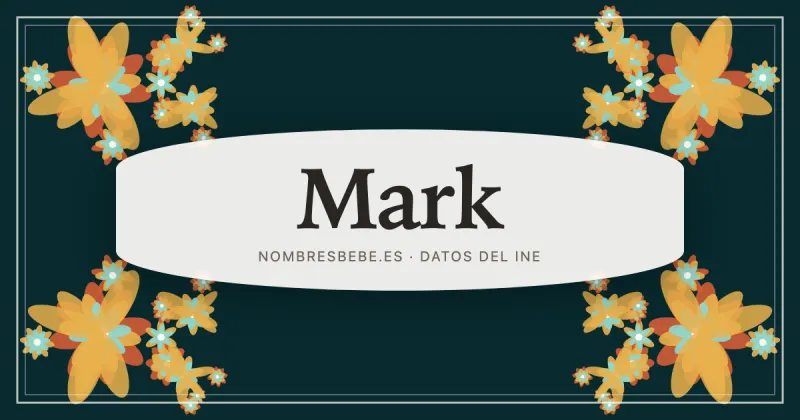 Mark, en una estampa ornamental de nombresbebe.es