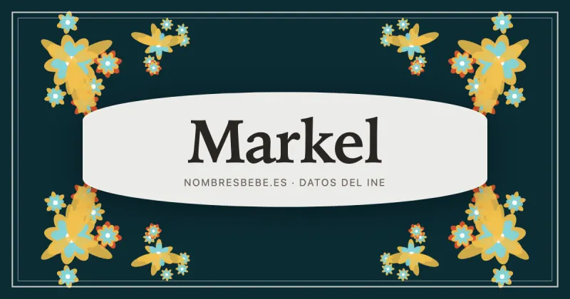 Markel, en una estampa ornamental de nombresbebe.es