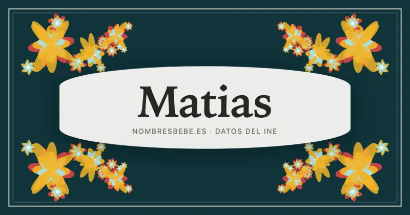 Matias, en una estampa ornamental de nombresbebe.es